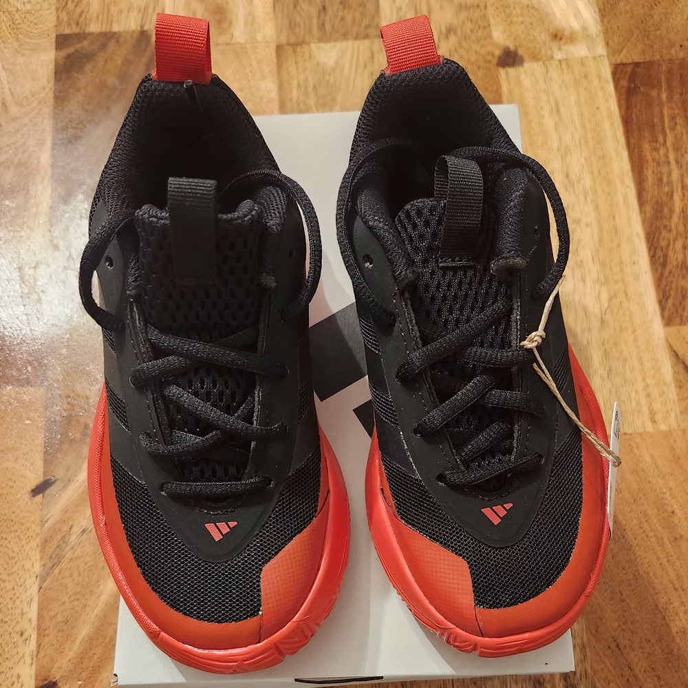 Kids Black and Red Athletic Shoes
